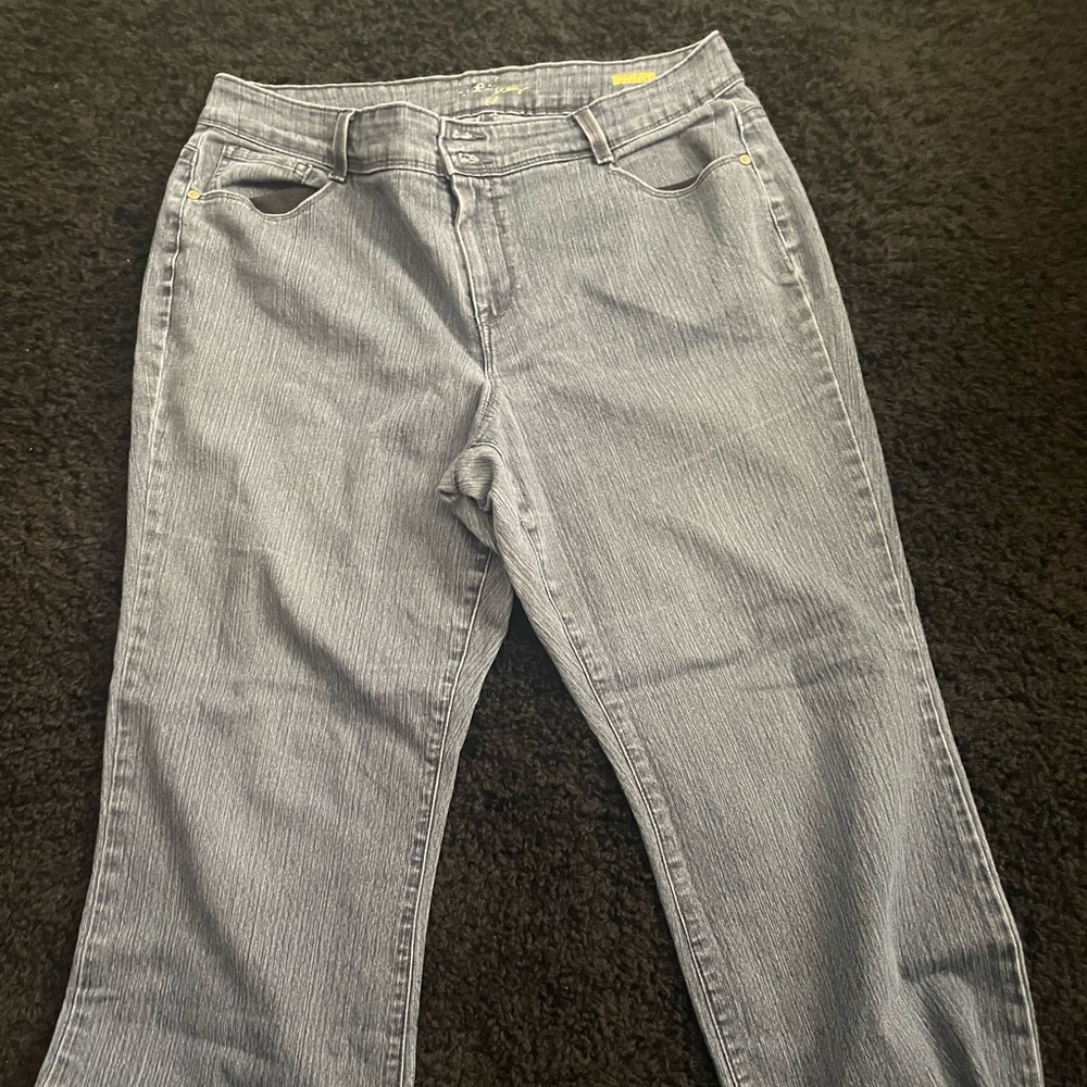 Style & Co. Women's Gray Straight Leg Jeans